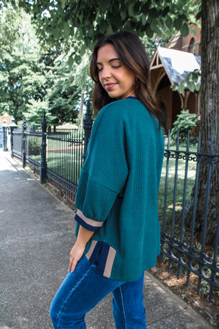 Easy to Admire • dark teal waffle