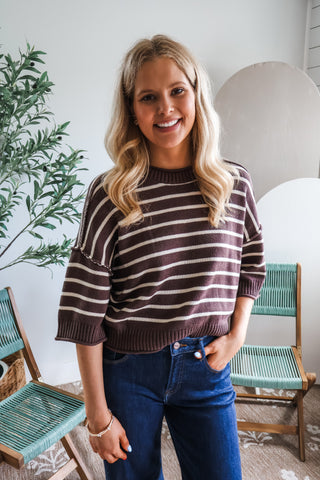 Coffee Date Stripes • Cocoa Bean