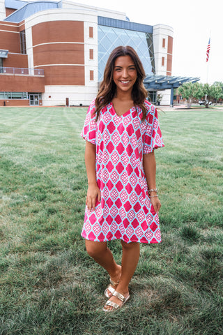 Pretty Pop Of Print • Rose