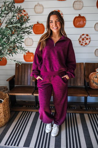 Starry Skies Pant Set • BlackBerry
