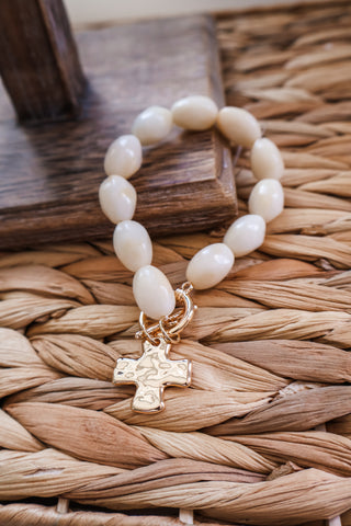 Beyond Blessed Stone Bracelet • Ivory