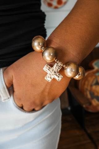 Bold & Blessed Bracelet • Matte Gold