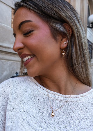 Linked Together Dangle Earrings • Gold