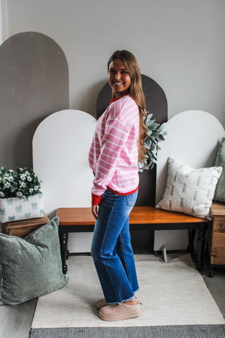 Fresh Start Stripes • Pink/Red - FINAL SALE