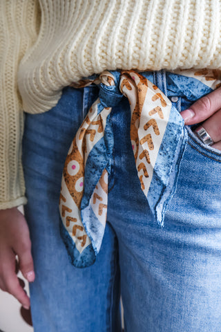 Endless Horizons Silk Scarf • Blue Mix