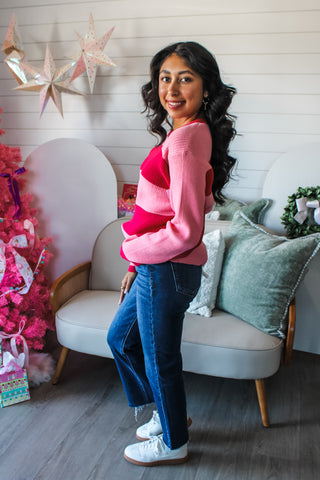 Candy Cane Stripes • Pink/Red