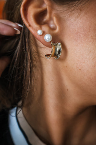 Easy Elegance Hoop Earrings • Gold
