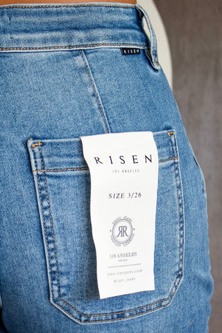 Oliver High Rise Barrel Leg • Medium Wash