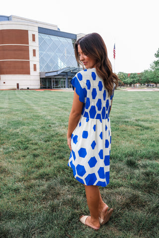 Bubbly Personality Pocket Dress • Blue