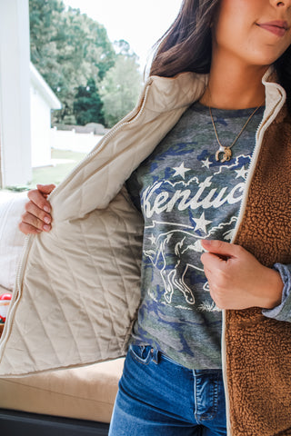 Kentucky Spirit Graphic Tee • Camo