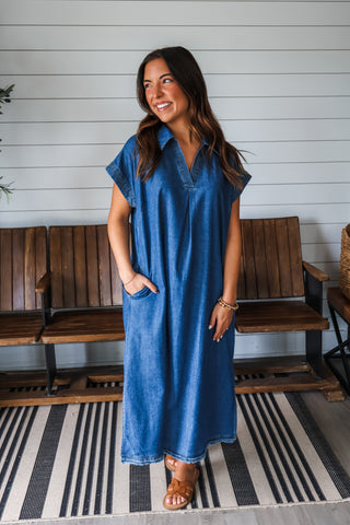 Easy Destination Denim Midi
