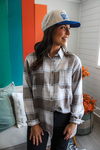 Picture Perfect Plaid • Grey/Blue - FINAL SALE
