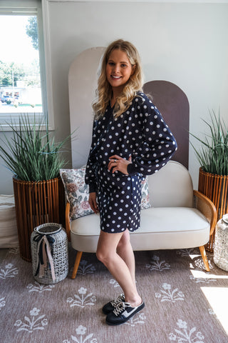 Fall Frenzy 7 • Black Dotted Skirt Set - FINAL SALE