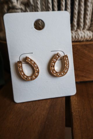 Run For The Roses Earrings • Gold