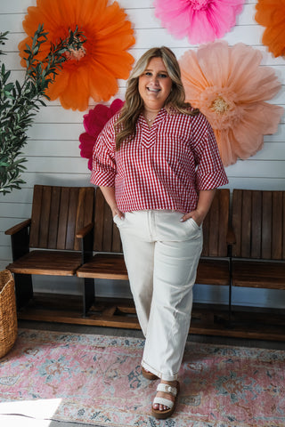 Picnic Perfect • Red Gingham - PLUS