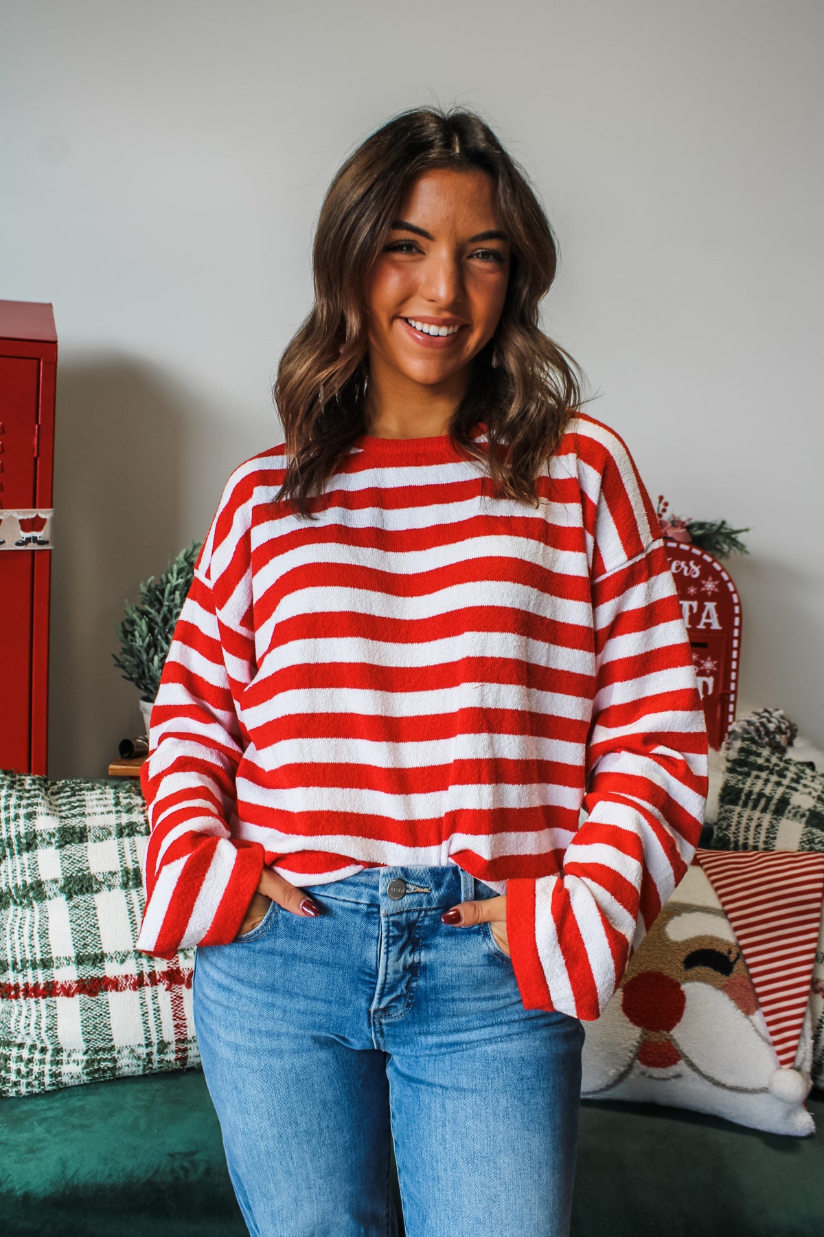 Candy Cane Stripes • Red