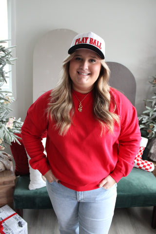 Forever Favorite Crewneck • Red - PLUS