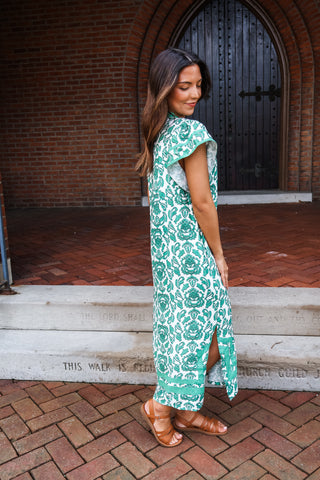 Santorini Skies Midi • Green