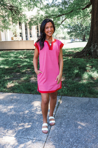 Bold & Bright Stripes • Pink/Red