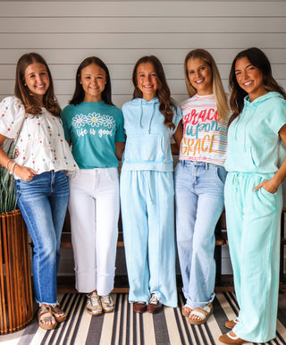Life Is Good Graphic Tee • Seafoam