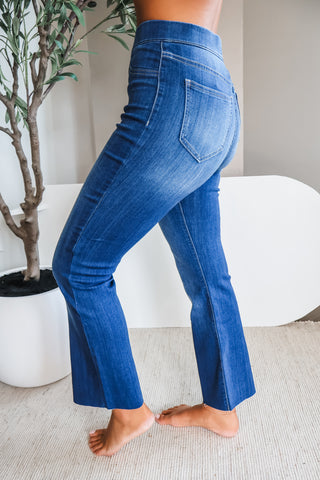 Ariel Pull On Bootcut • Dark Wash