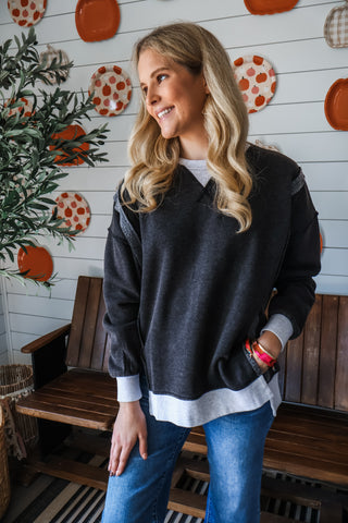 Campfire Crush Pullover • Charcoal