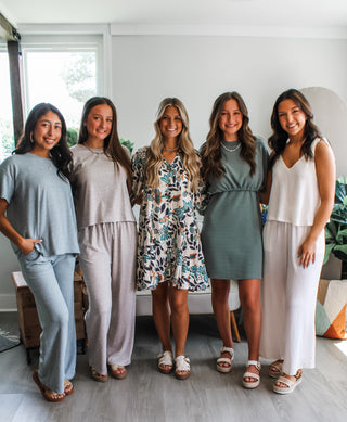 Top It Off Crop Tank Mini • Sage - FINAL SALE