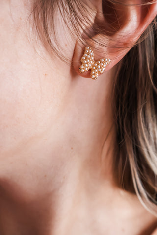 Chasing Butterflies Earrings • Gold