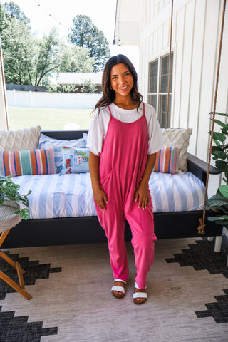 Endless Summer Jumpsuit • Pink Punch
