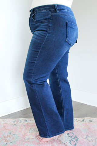 Molly Mid Rise Straight | Tummy Control • Dark Indigo - PLUS