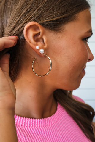 Balance & Beauty Hoop Earrings • Gold