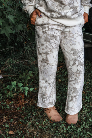 Rustic Blooms Pant Set • Taupe/Cream