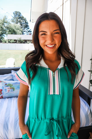 Perfect Balance Pocket Dress • Green