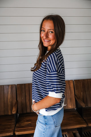 Easy & Essential Stripes • Navy