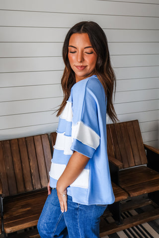 Post It Stripes • Blue
