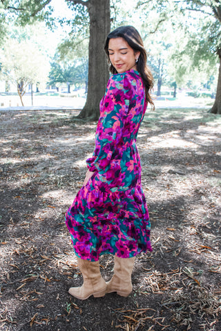 Step Into The Season • Purple Floral