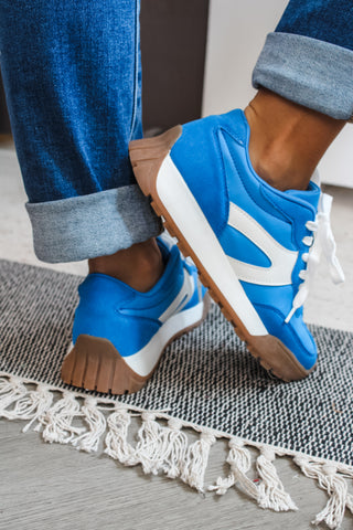 Run Off Retro Sneakers • Blue Multi