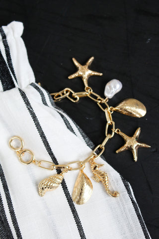 Coastal Living Charm Bracelet • Gold