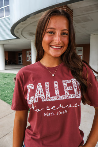 Called To Serve Graphic Tee • Brick