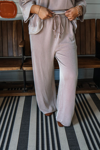 Crisp Autumn Air Pant Set • Mocha
