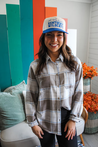 Picture Perfect Plaid • Grey/Blue - FINAL SALE