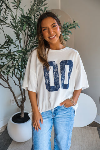 Hot Shot Oversized Tee • White