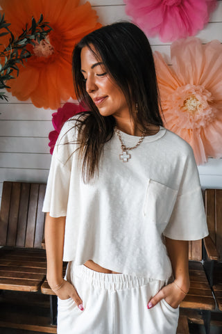 Relaxing Retreat Pant Set • Cream