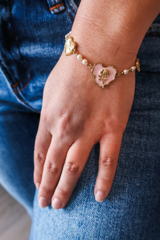Love Shack Fancy Bracelet • Pink