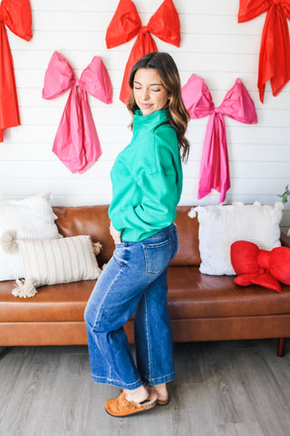 Refresh & Reset Half Zip • Green