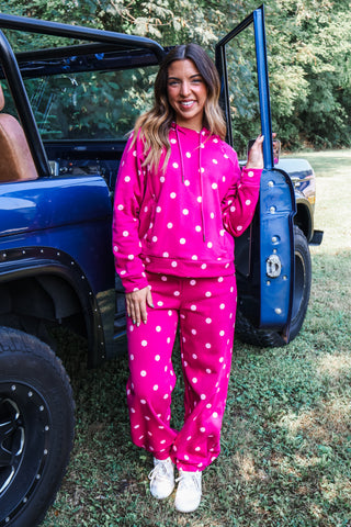 Playful Spot Pullover • Berry