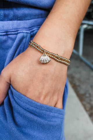 Seashore Sparkle Charm Bracelet • Gold