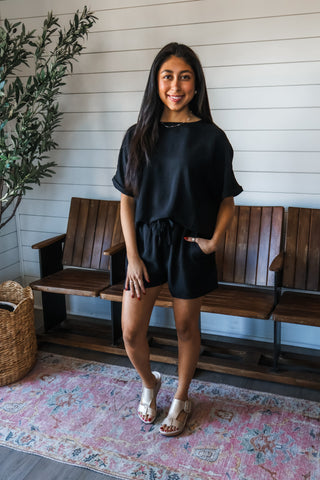 Made To Match Short Set • Black