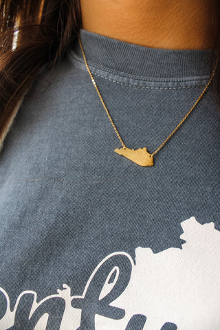 Sweet Kentucky Home Necklace • Gold