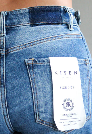 Phoenix Snap Waist Barrel Jean • Medium Wash